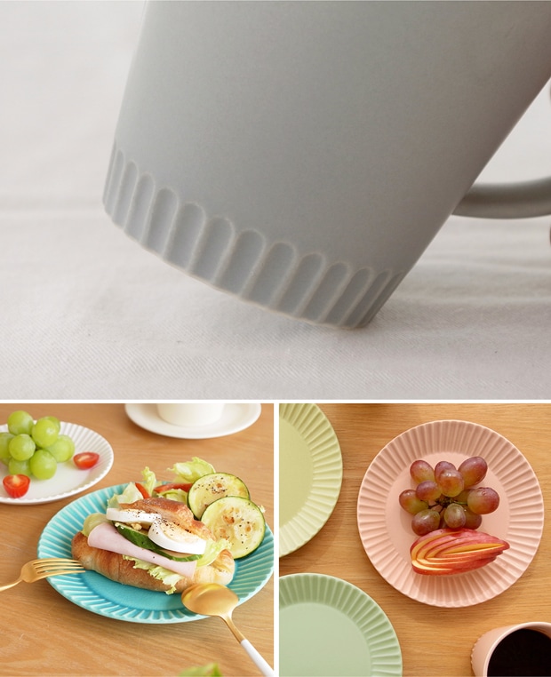 SAKUZAN ストライプ Stripe マグカップ マグ 350ml 作山窯 美濃焼 食器 日本製 和食器 手仕事 器 手作り 陶器