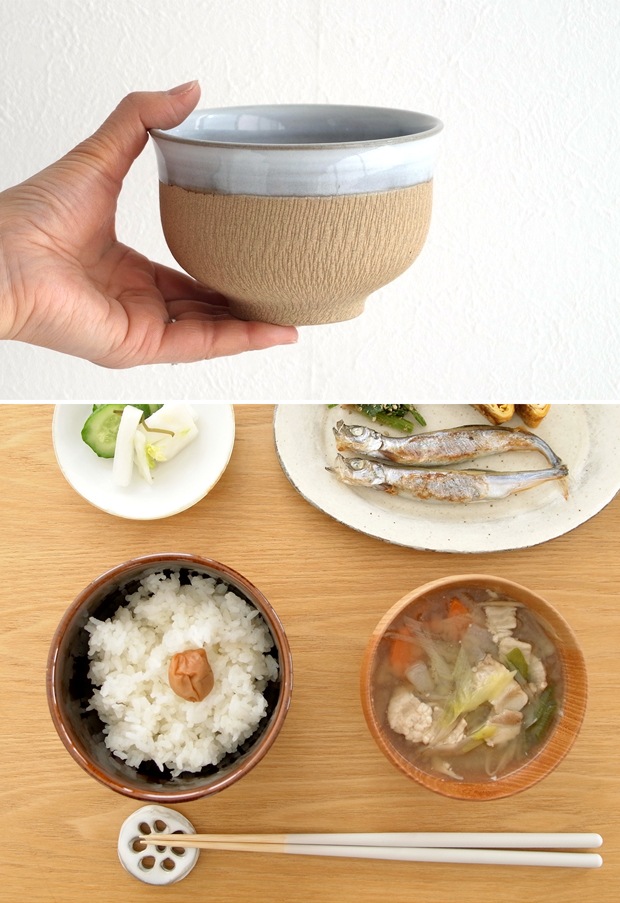 小石原焼 どんぐり碗 茶碗 汁椀 小鉢 400ml 圭秀窯 けいしゅうがま 手仕事 器 手作り 陶器 和食器 日本製