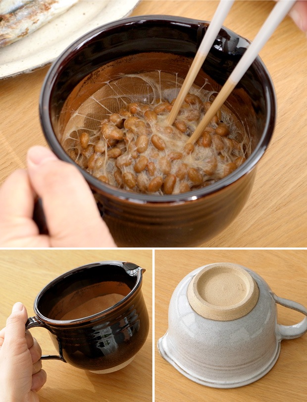 小石原焼 納豆鉢 納豆 小鉢 ドレッシング ソース 片口 陶器 圭秀窯 けいしゅうがま 手仕事 器 手作り 和食器 日本製