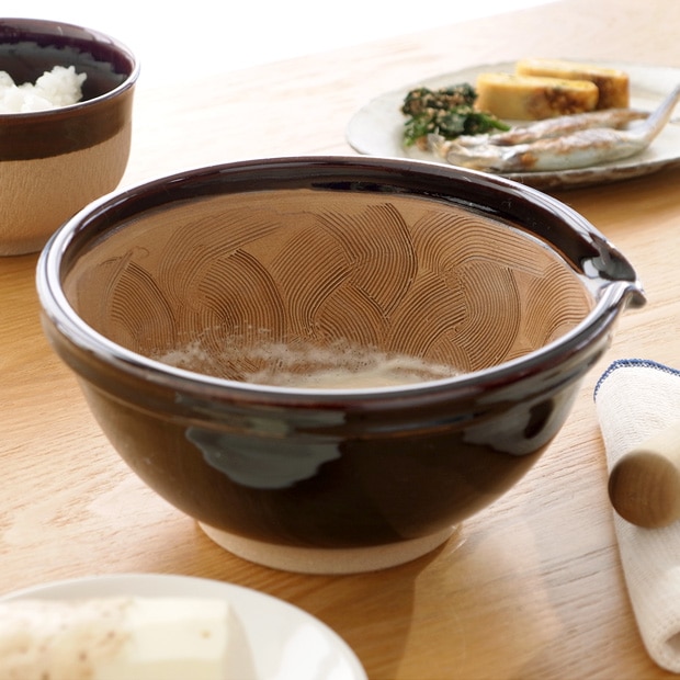 小石原焼 すり鉢 大 19cm 大鉢 片口 陶器 電子レンジ対応 圭秀窯 けいしゅうがま 手仕事 器 手作り 和食器 日本製