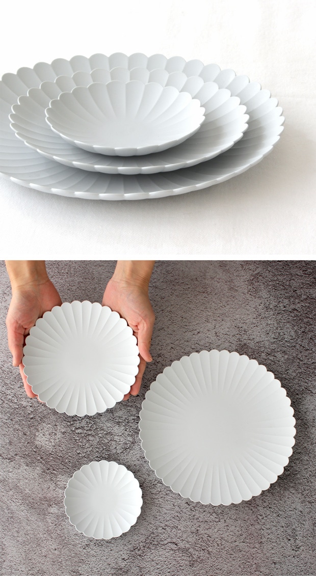 1616 / arita japan TY Palace 160 2枚セット 化粧箱入り パレス 有田焼 パレスプレート 160mm アリタジャパン グレー 磁器 TY Standard 日本製 百田陶園