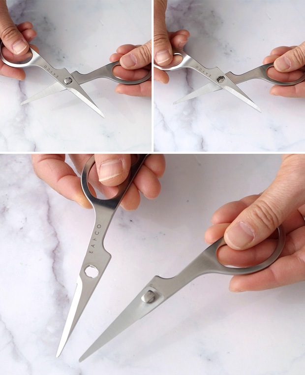 ヨシカワ EAトCO イイトコ Cutlery Hasami カトラリーハサミ ステンレス製 日本製 ケース付き 卓上はさみ ミニキッチンばさみ