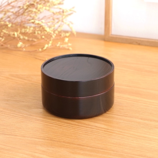 畑漆器店 SOJI hako 漆 S col. 山中漆器 木製 日本製 弁当箱 ランチボックス 収納ケース 丸型 円