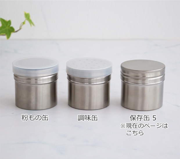 家事問屋 保存缶 5 75ml 保存容器 キャニスター ステンレス スパイスケース 缶 スパイス缶 調味缶 便利 キッチンツール 日本製 made in Japan 39065