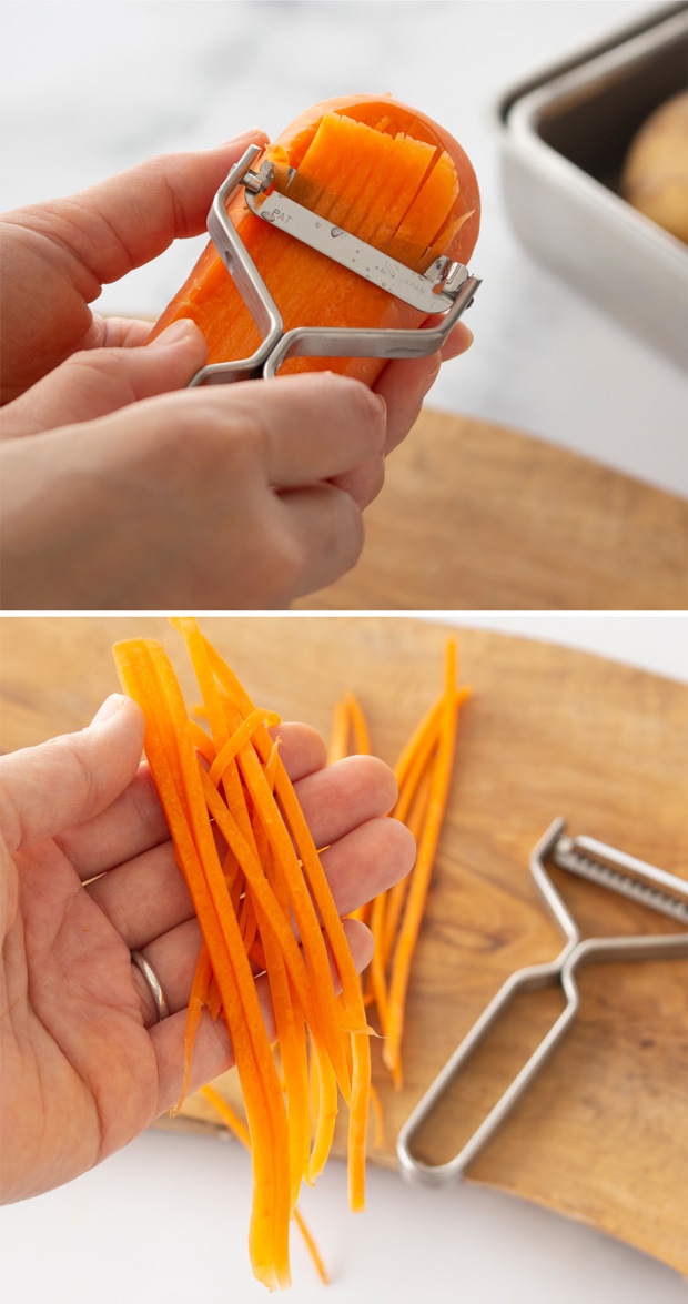 ヨシタ手工業デザイン室 千切りピーラー ステンレスラウンドバー