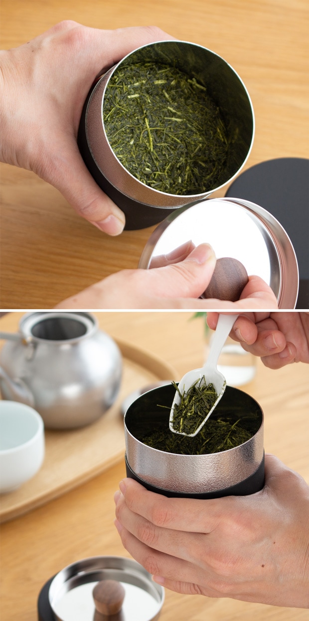 宮崎製作所 茶筒 小 150g Miyaco ミヤコ ステンレス 茶き 茶葉 茶缶 保存 保存容器 燕 日本製