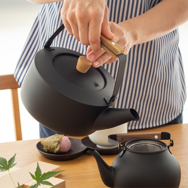 宮崎製作所 くろいろケトル 小 1.5L ガス火 IH対応 ケトル やかん Miyaco ミヤコ ステンレス 燕 日本製
