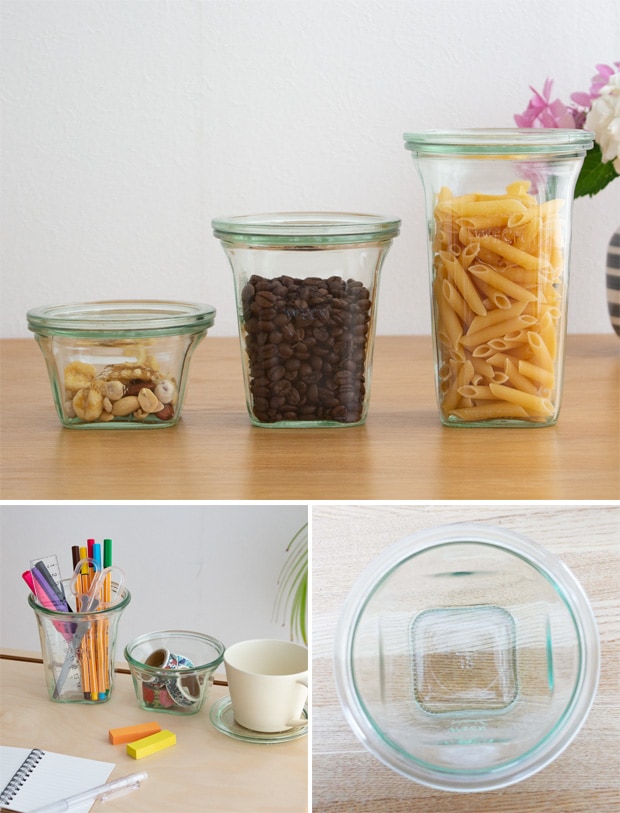 WECK キャニスター クアドロ 290ml 6個セット QUADRO