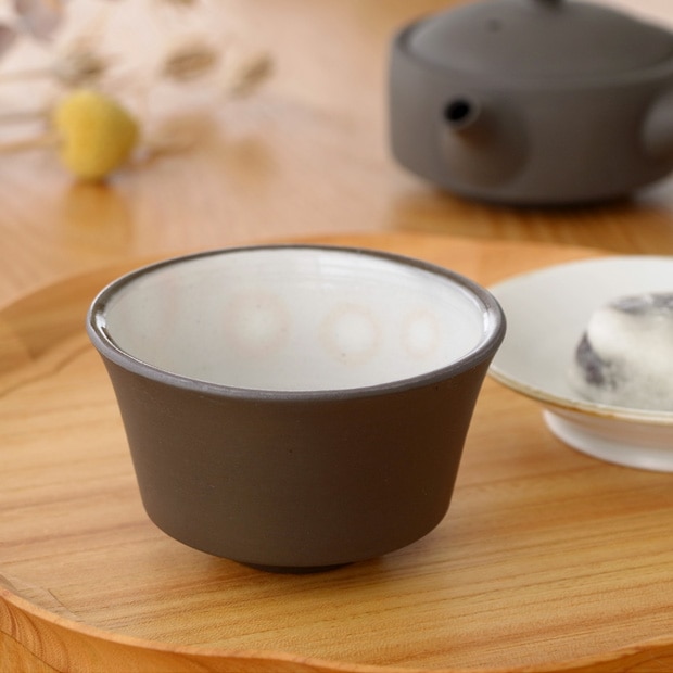 かもしか道具店 煎茶碗 直 湯呑 湯のみ 茶時間 日本製 萬古焼 陶器 茶器 日本茶 ギフト