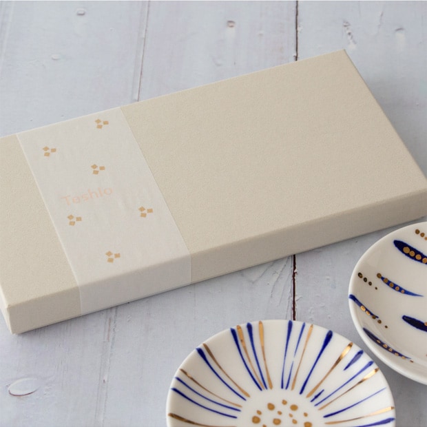 POTPURRI ポトペリー 金群青 Small plate 豆皿 2枚セット