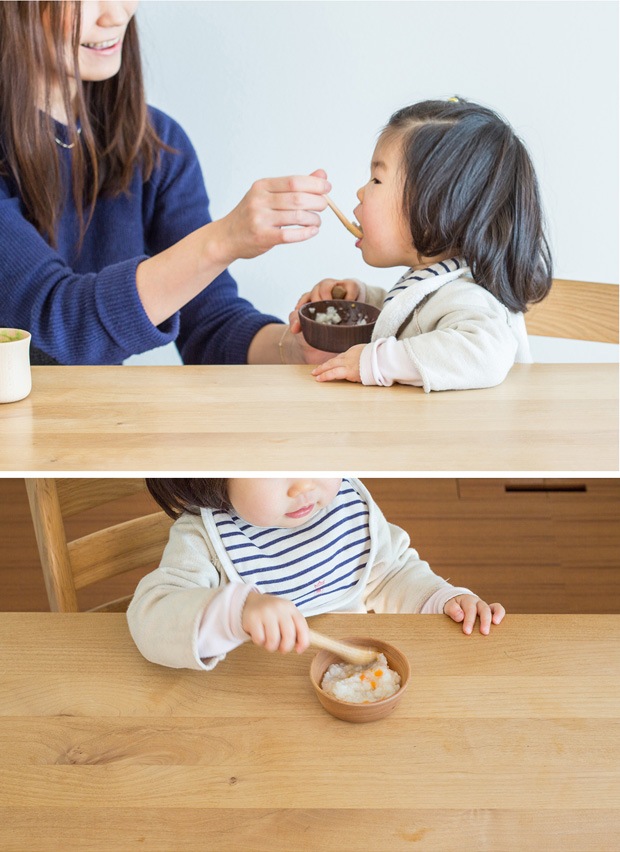 スナオラボ きのこのうつわ＋スプーン コップ お椀 スプーン ベビー食器 木製 日本製 箱入り