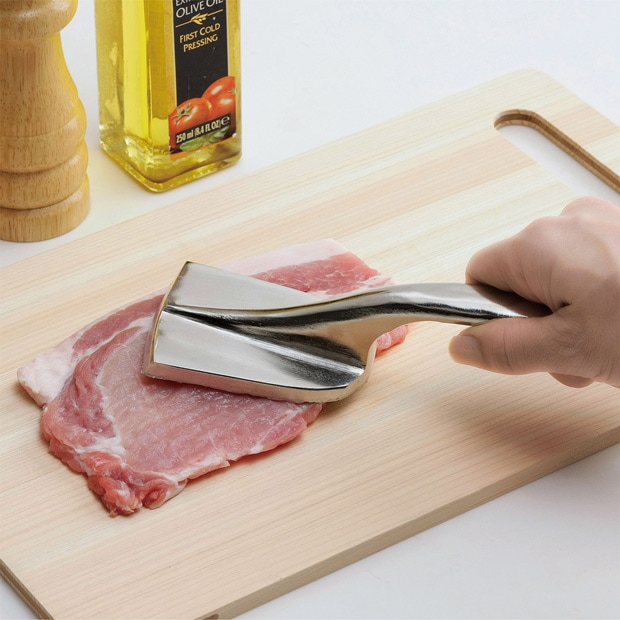 家事問屋 肉たたき 肉筋切り ミートハンマー 平型 鉄 日本製