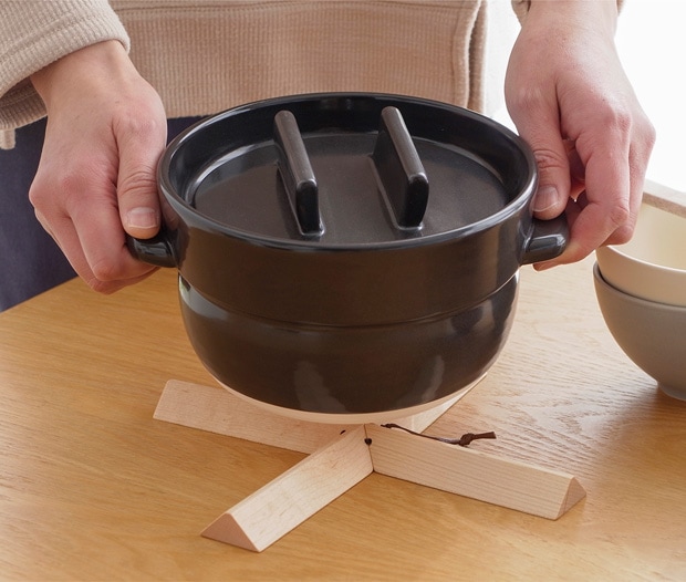 スナオラボ なべしきハウス 木製 22cm 日本製 国産