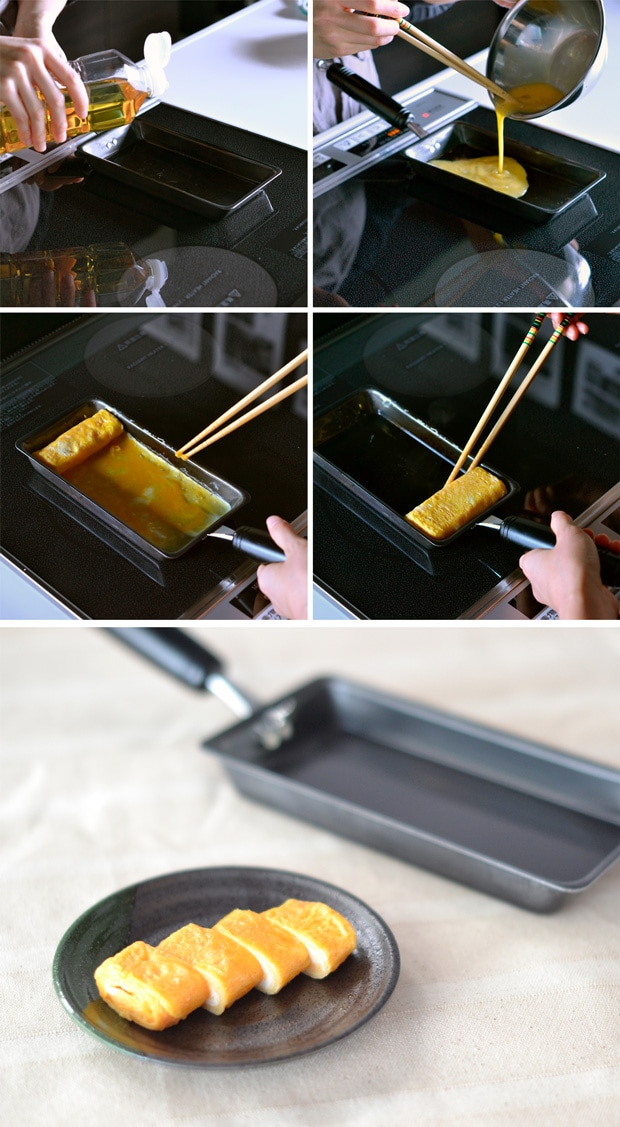 卵1個で 鉄の玉子焼き器 IH対応 ガス対応