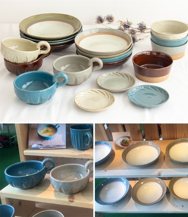 窯元 とら喜き パスタプレート 21cm リム皿 プレート 丸 皿 深皿 陶器 手作り ハンドメイド 器 作家物