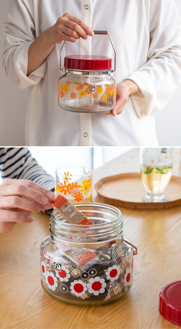 アデリアレトロ 貯蔵びん 1L 昭和レトロ 復刻 果実酒 保存瓶 保存容器 日本製 アデリア