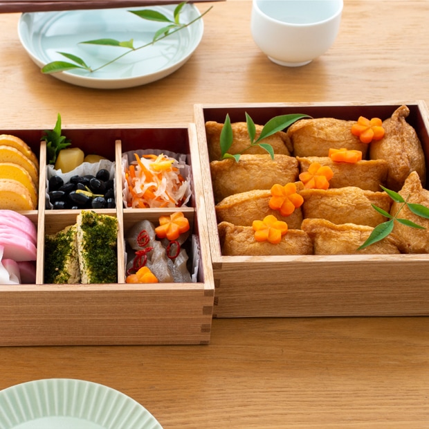 松屋漆器店 重箱 白木塗タモ6.0 二段 6寸 内朱 白木 約18×18cm 木製 日本製 おしゃれ タモ お重 天然木