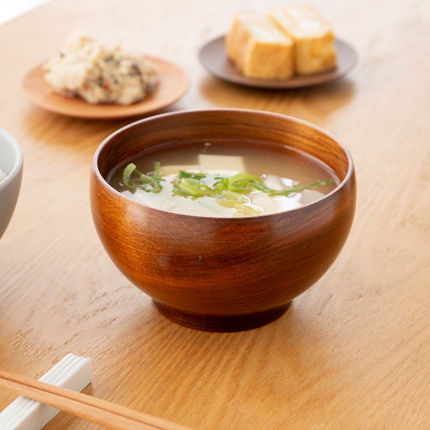 漆 めいぼく椀 中 けやき ぶな さくら 漆 お椀 汁椀 みそ汁 日本製 天然木 薗部産業