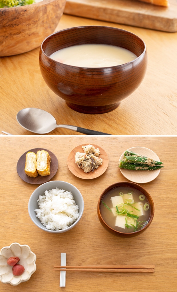 漆 めいぼく椀 中 けやき ぶな さくら 漆 お椀 汁椀 みそ汁 日本製 天然木 薗部産業