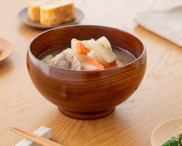 漆 めいぼく椀 中 けやき ぶな さくら 漆 お椀 汁椀 みそ汁 日本製 天然木 薗部産業