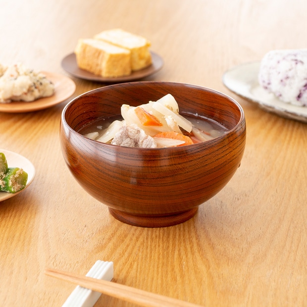 漆 めいぼく椀 大 けやき ぶな さくら 漆 お椀 汁椀 みそ汁 日本製 天然木 薗部産業