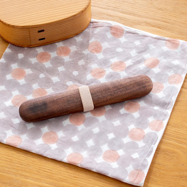 はしばこ 小 箸箱 ウォールナット 天然木 クラフト木の実 薗部産業