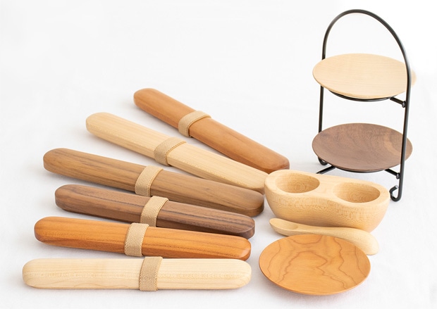 はしばこ 中 箸箱 ウォールナット 天然木 薗部産業 クラフト木の実 薗部産業