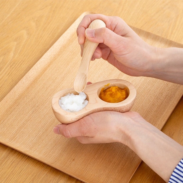 ぺレンツ 手のひら皿とスプーンのセット クラフト木の実 薗部産業