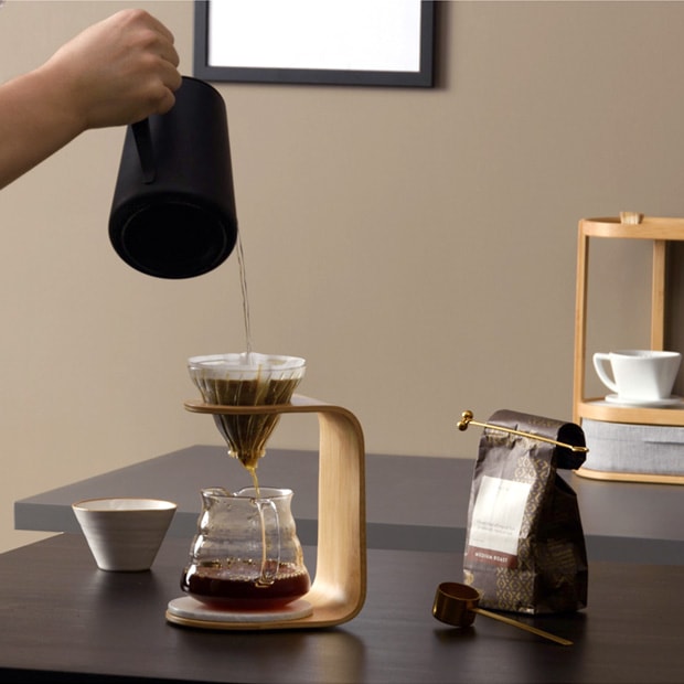 GUDEE コーヒードリッパースタンド 木製 竹 TRIVI Coffee Driper Stand ブラウン GudeeLife