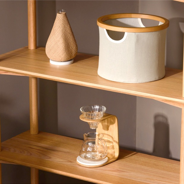 GUDEE コーヒードリッパースタンド 木製 竹 TRIVI Coffee Driper Stand ブラウン GudeeLife