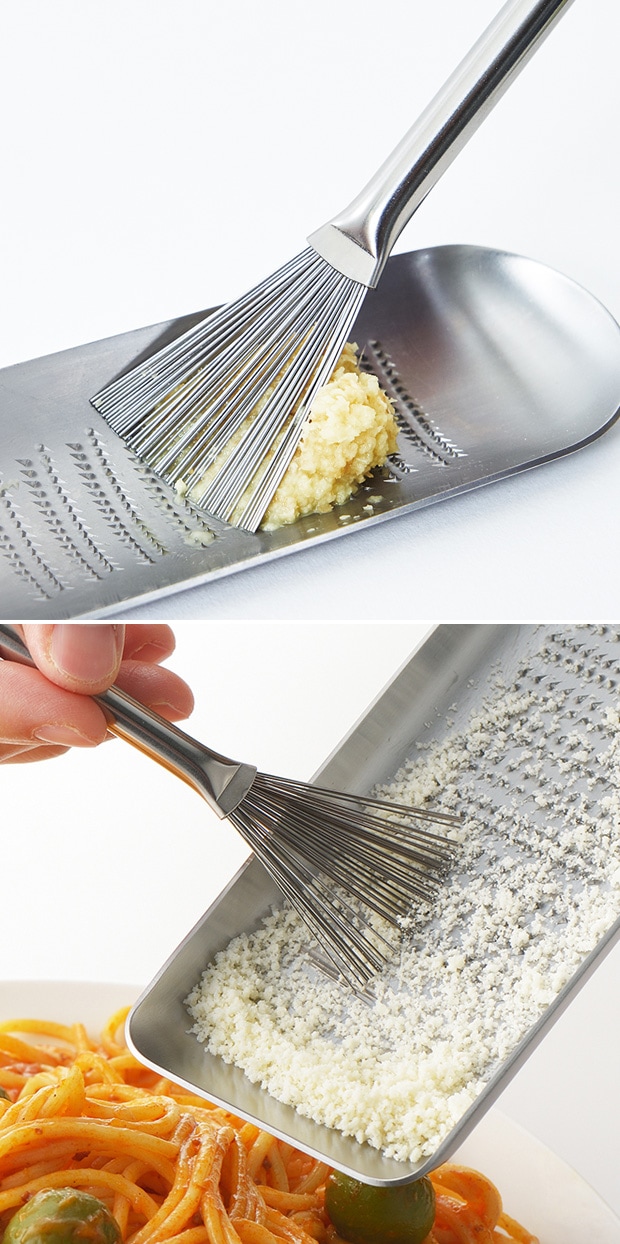 ヨシカワ EAトCO イイトコ Hake grater brush ハケ グレーターブラシ おろし金ブラシ ステンレス製 日本製