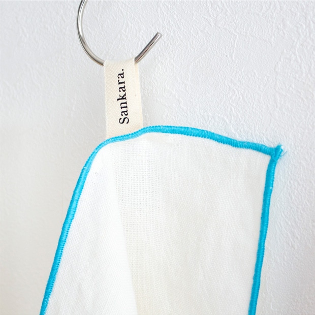 ディッシュクロス リネン カラー キッチンタオル 45×60cm 大判 白 麻 布 キッチンクロス ふきん 食器拭き Sankara. サンカラ