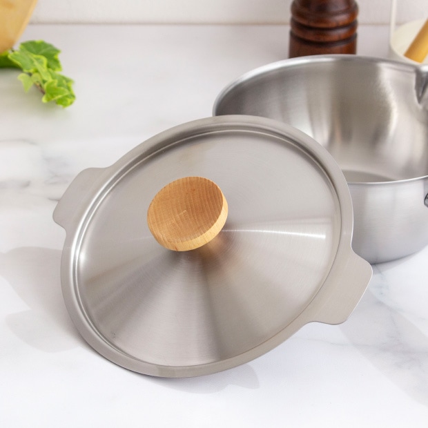 ヨシカワ aikata アイカタ 両口ステンレス雪平鍋18cm用蓋 蓋 鍋蓋 フタ 18cm ステンレス製 日本製