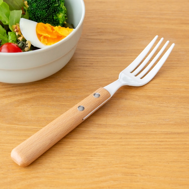 デザートフォーク 琺瑯 ホーロー カトラリー natural blanc ナチュラルブラン 高桑金属 白 ホワイト ディナー フォーク 日本製