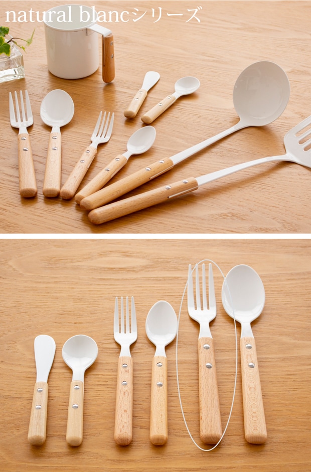 デザートフォーク 琺瑯 ホーロー カトラリー natural blanc ナチュラルブラン 高桑金属 白 ホワイト ディナー フォーク 日本製
