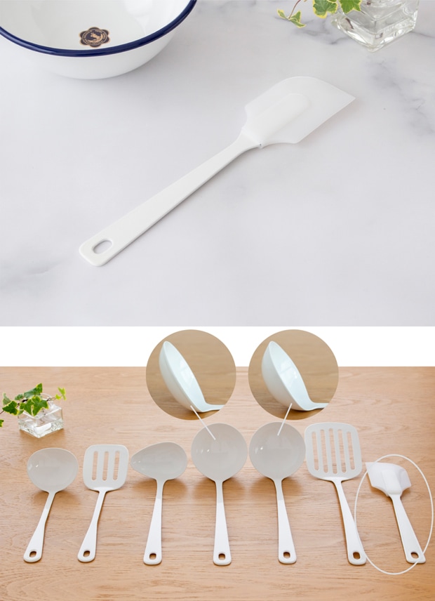 スパチュラ シリコン 琺瑯 ホーロー Blanc ブラン 高桑金属 白 ホワイト ゴムベラ へら キッチンツール 日本製