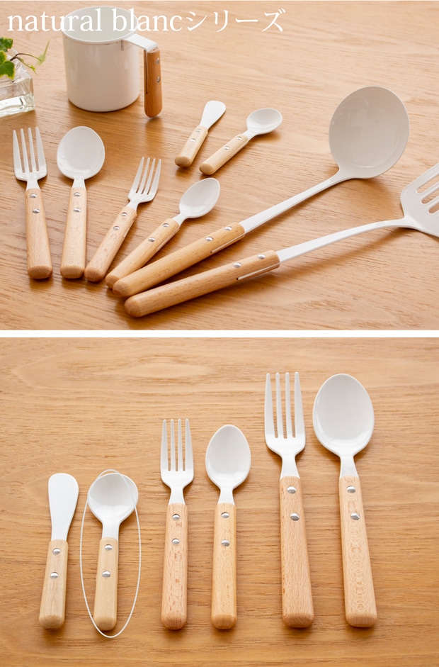 ミニスプーン 琺瑯 ホーロー カトラリー natural blanc ナチュラルブラン 高桑金属 白 ホワイト 子供用 スプーン 日本製