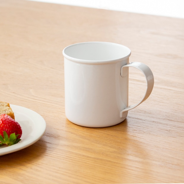 マグカップ M 280ml 琺瑯 ホーロー Blanc ブラン takakuwa 高桑金属 手作り 職人 白 ホワイト コップ 食器 日本製