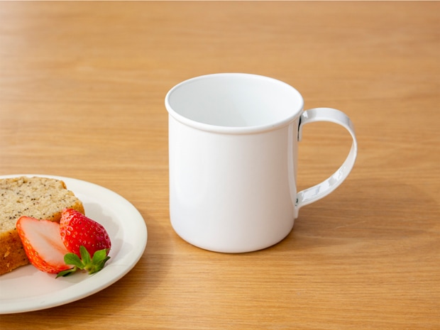 マグカップ M 280ml 琺瑯 ホーロー Blanc ブラン takakuwa 高桑金属 手作り 職人 白 ホワイト コップ 食器 日本製