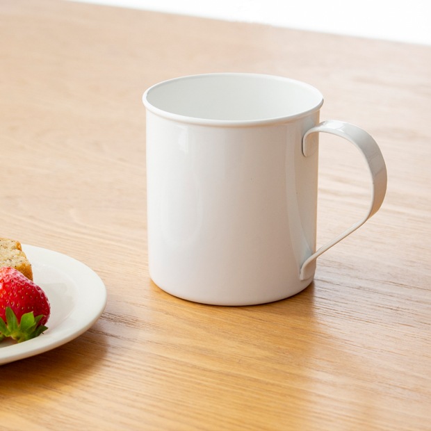 マグカップ L 360ml 琺瑯 ホーロー Blanc ブラン takakuwa 高桑金属 手作り 職人 白 ホワイト コップ 食器 日本製
