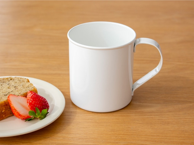マグカップ L 360ml 琺瑯 ホーロー Blanc ブラン takakuwa 高桑金属 手作り 職人 白 ホワイト コップ 食器 日本製