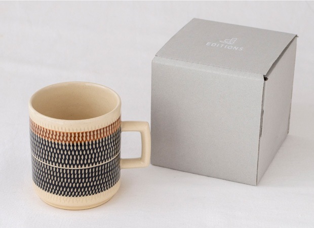 祥風窯 マグカップ マグ 美濃焼 日本製 KANNA 飛び鉋 手作り ハンドメイド 器 うつわ 作家物 手仕事 陶器