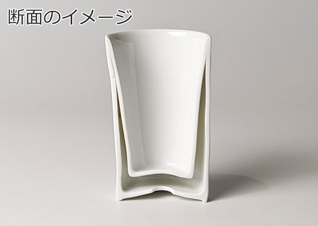 ダブルウォールカップ Arrosoir スミス＆シュー smith＆hsu 180ml 白磁 マグ マグカップ 食器