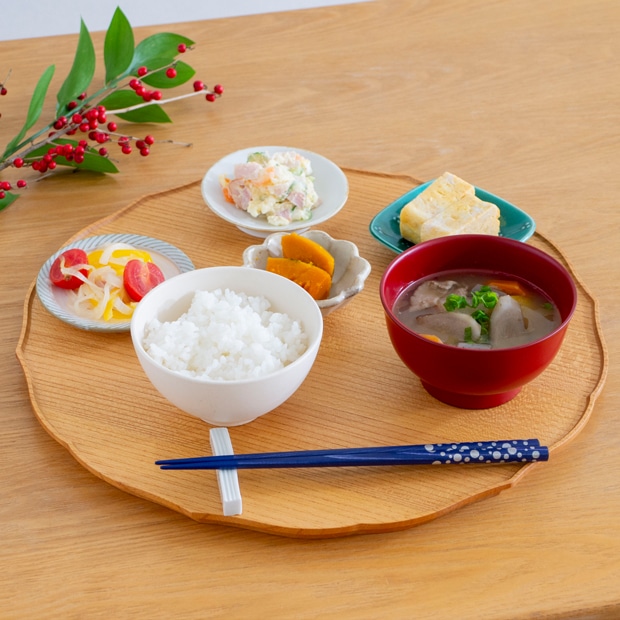 四十沢木材工芸 KITO 折敷 りん 個別販売 日本製 お盆 トレー 木製 AIZAWA Wood Works