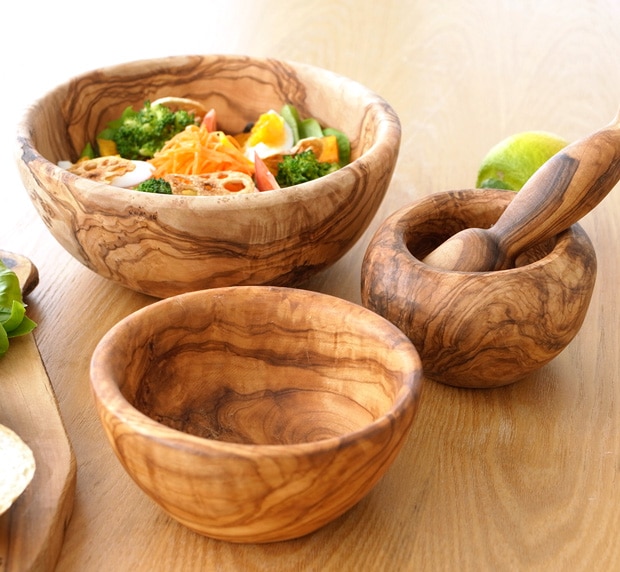 Arte Legno アルテレニョ ボウル 17cm 木 木製 職人さんの手作り キッチンツール イタリア おしゃれ オリーブ