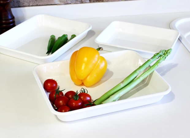 野田琺瑯 バット 21取 ホーロー ホワイト 白 全白 ノダホーロー 琺瑯 日本製 キッチンツール SPW-21T