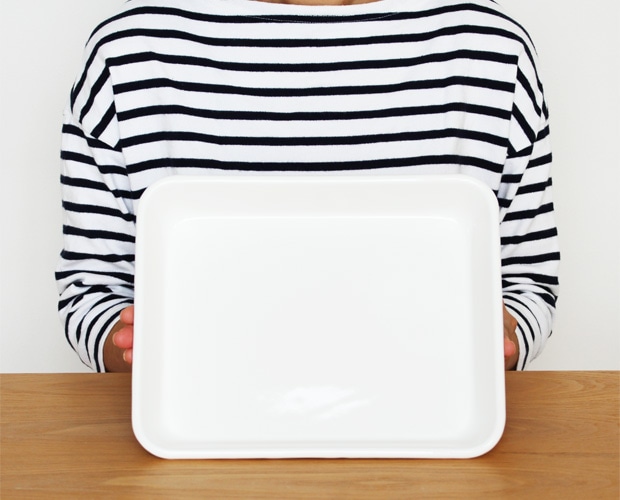 野田琺瑯 バット 18取 ホーロー ホワイト 白 全白 ノダホーロー 琺瑯 日本製 キッチンツール SPW-18T