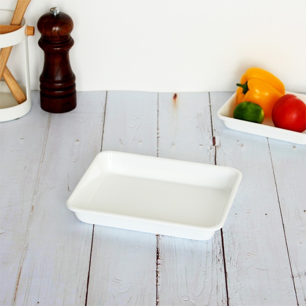 野田琺瑯 バット キャビネ ホーロー ホワイト 白 全白 ノダホーロー 琺瑯 日本製 キッチンツール SPW-C