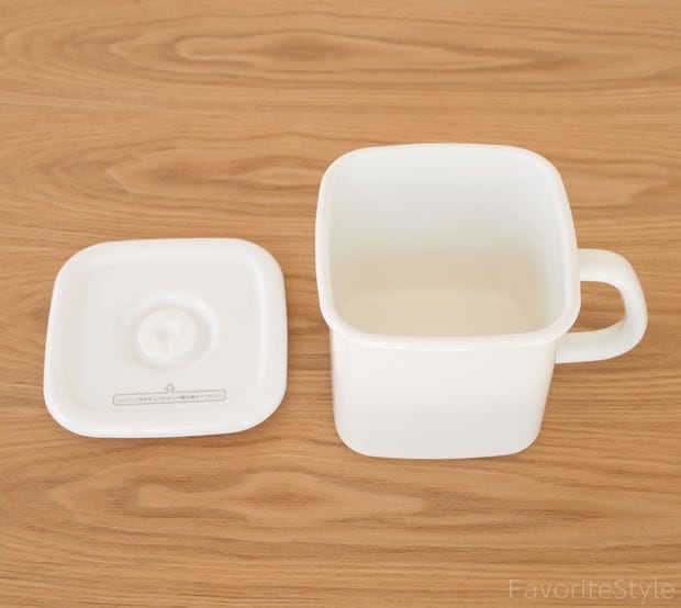 野田琺瑯 持ち手付ストッカー角型L 密閉蓋付　