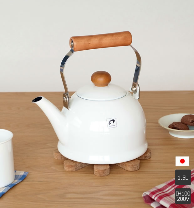 野田琺瑯(ノダホーロー) やかん ポトル 1.5L